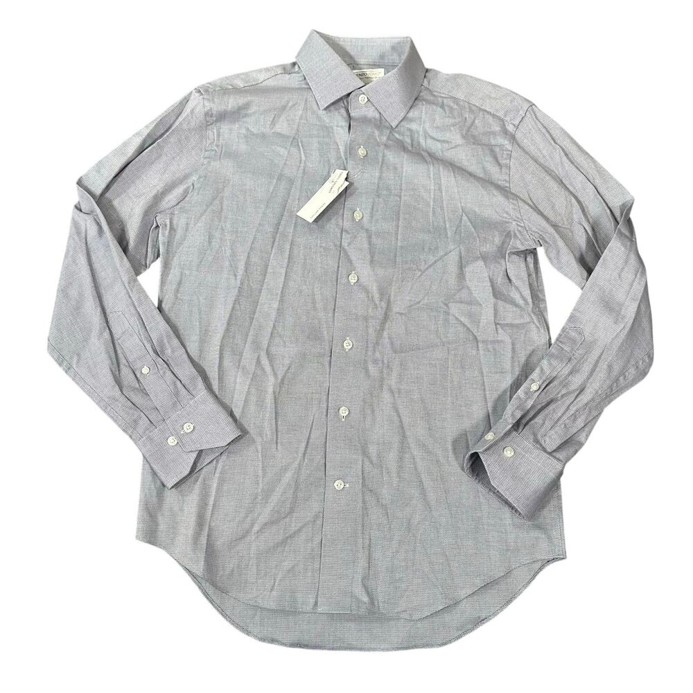 Lorenzo Uomo Men's The Perfect Fashion Shirt Trim Fit Size 15.5 34/35